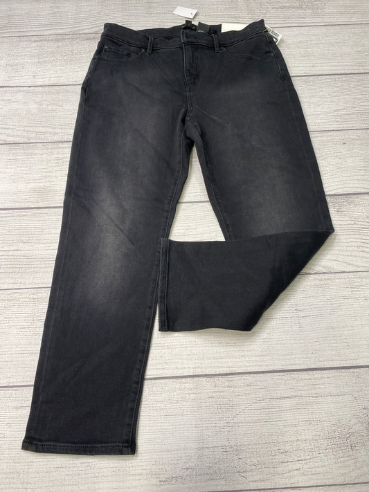 Black Jeans Relaxed/boyfriend Ann Taylor, Size 10