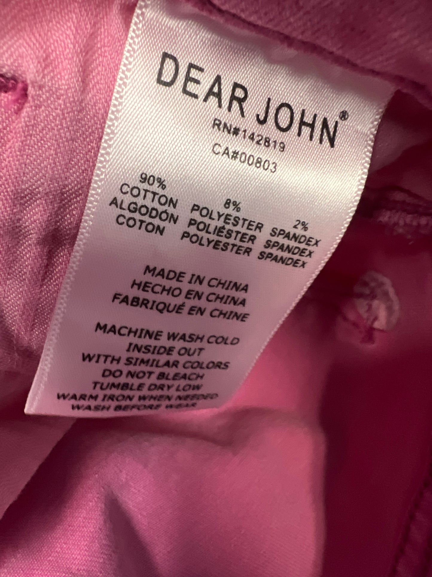 Jeans Straight By Dear John In Pink, Size: 6