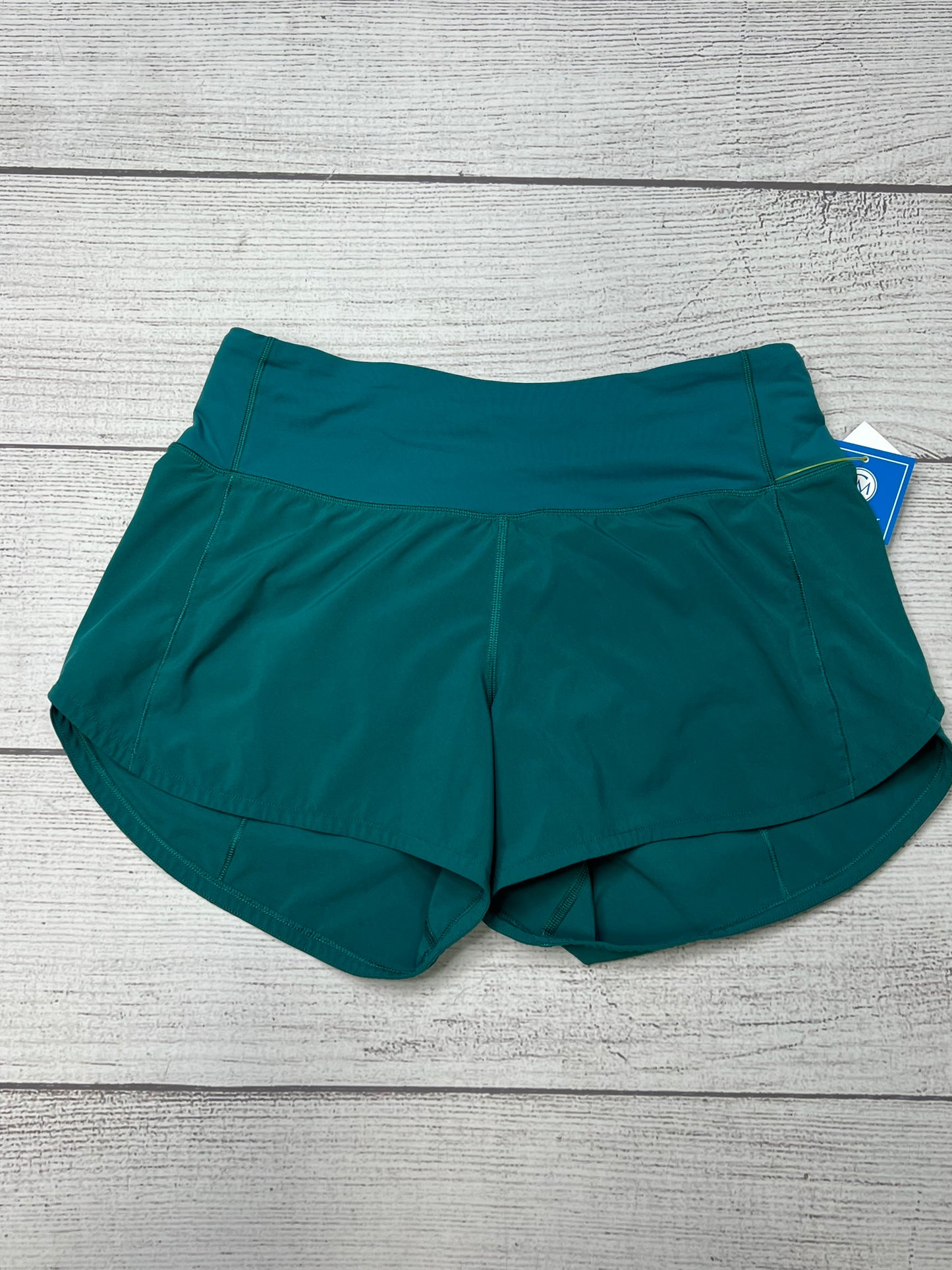 Athletic Shorts By Lululemon In Turquoise, Size: S