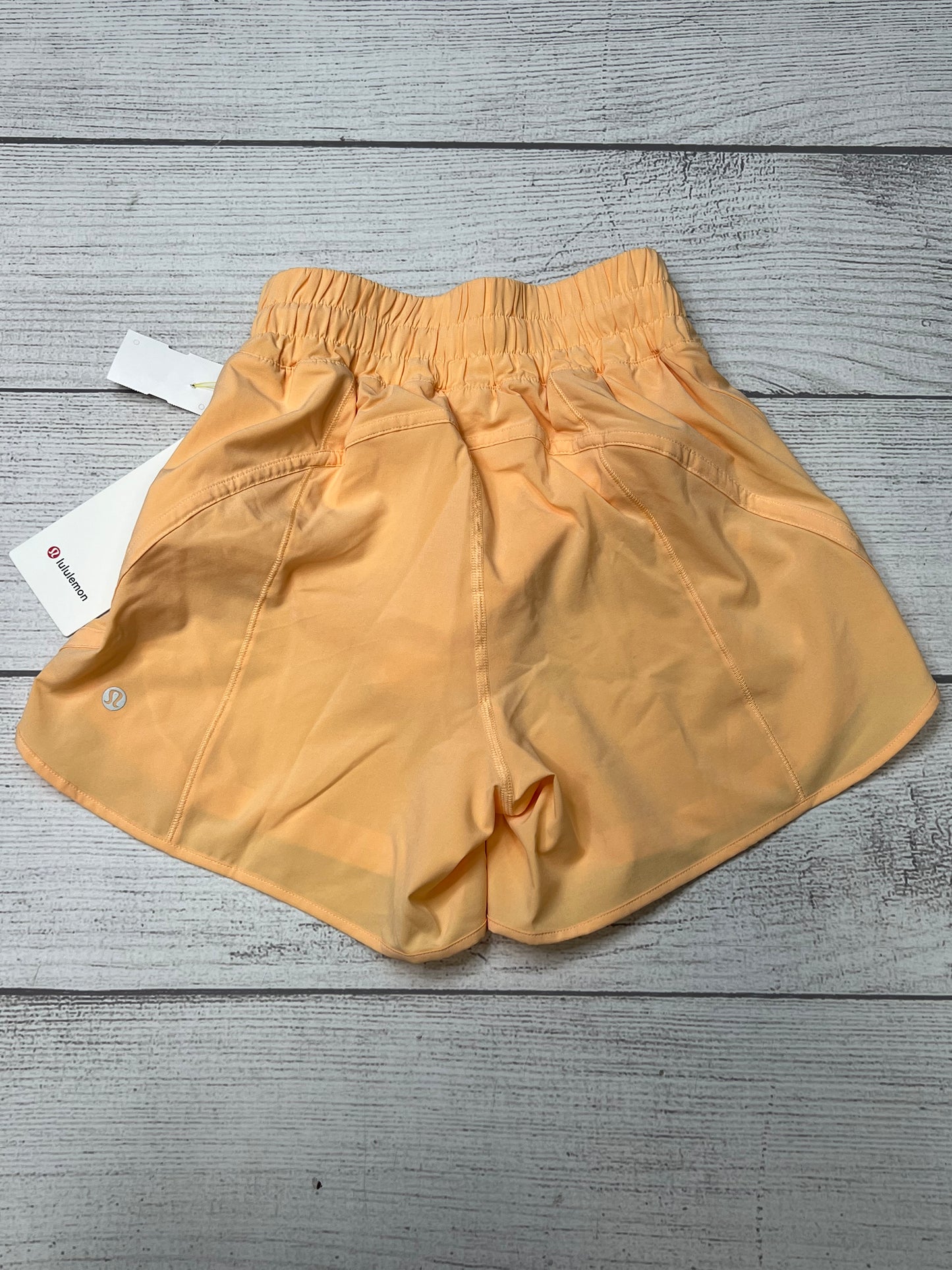 Athletic Shorts By Lululemon In Orange, Size: Xs