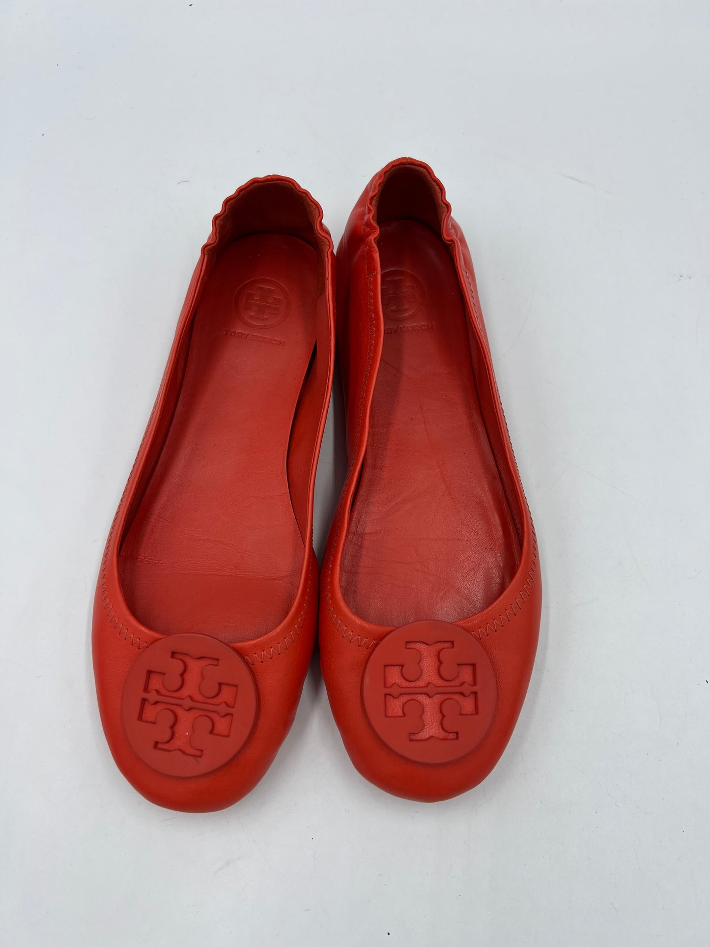 Tory Burch Shoes Flat In Orange, Size: 8