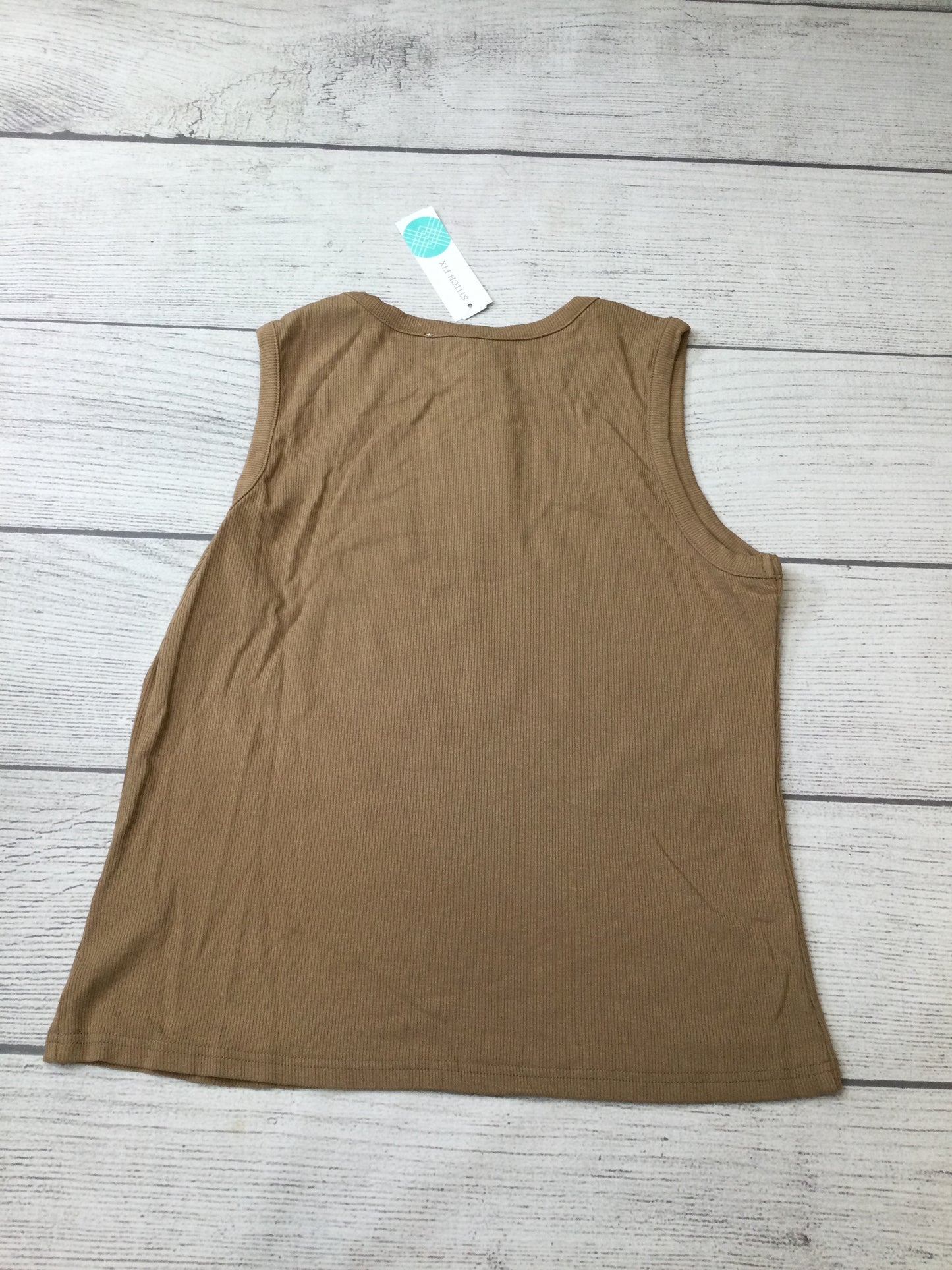 Top Sleeveless Basic By Heatherly In Brown, Size: Xl