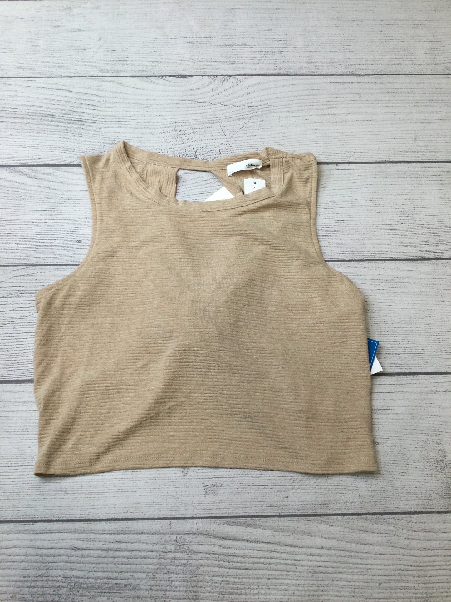 Top Sleeveless By Heatherly In Tan, Size: Xl