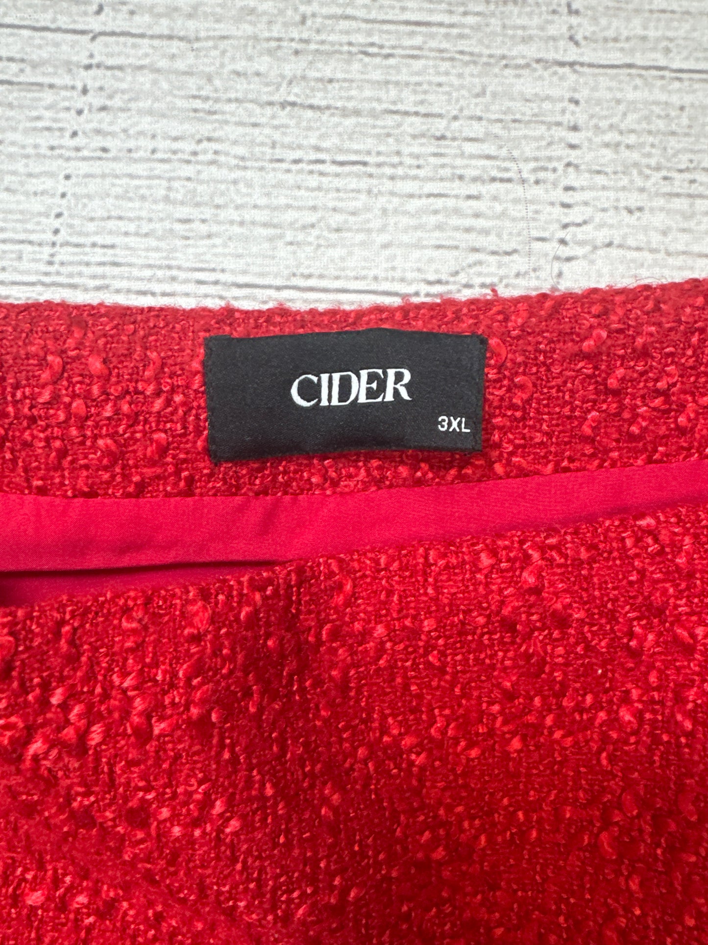 Skirt Mini & Short By Cider In Red, Size: 26