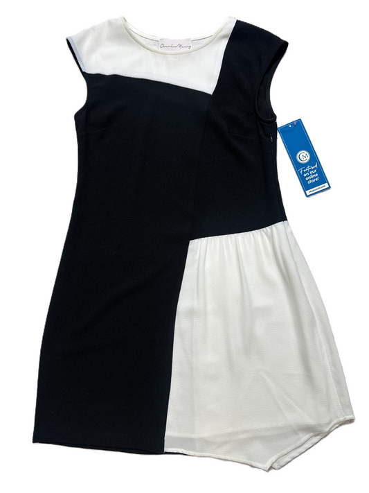 Dress Casual Short By Charles Henry In Black & White, Size: Xs