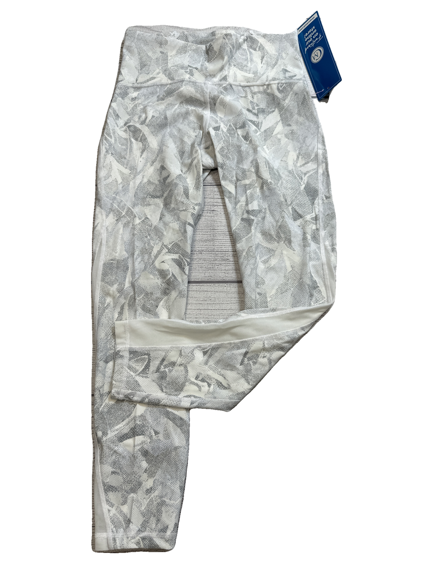 Athletic Capris By Lululemon In Grey & White, Size: S