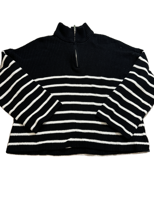 Sweater By Edikted In Black & White, Size: Xl