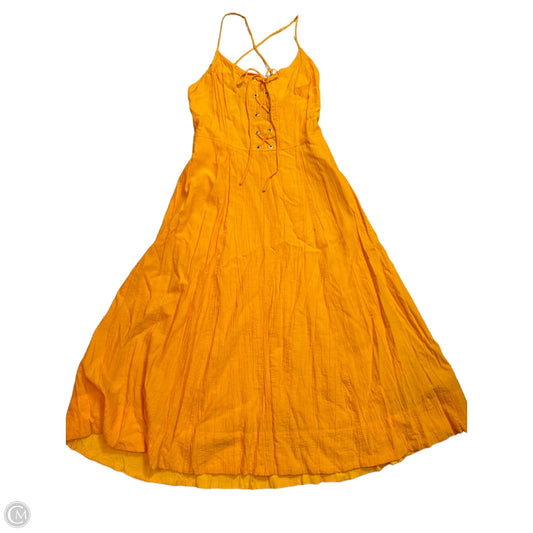 Dress Casual Midi By Maeve In Orange, Size: M