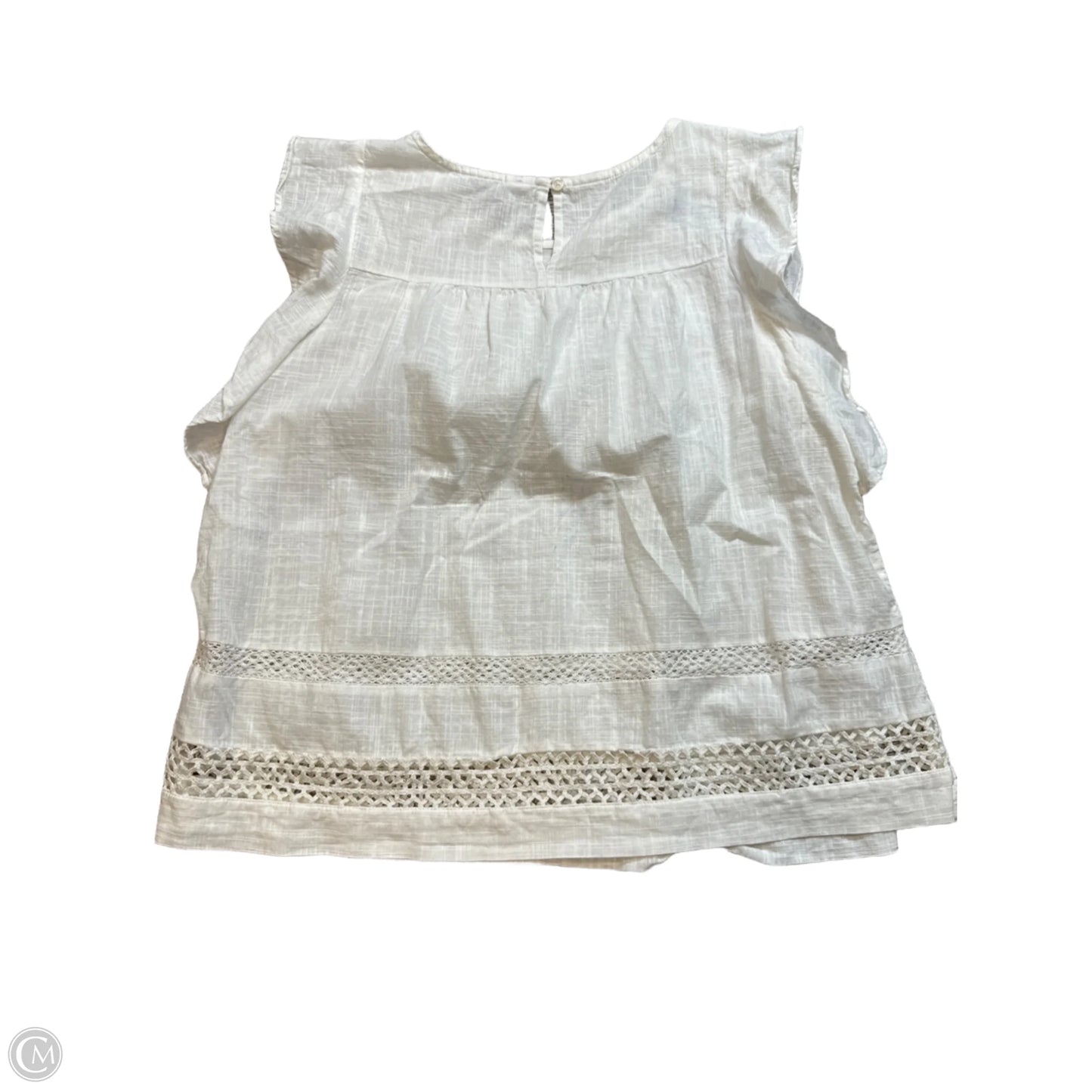 Top Sleeveless By Old Navy In White, Size: S