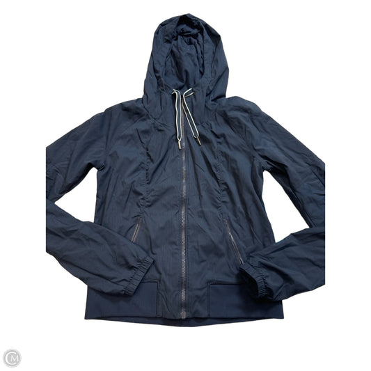 Athletic Jacket By Lululemon In Navy, Size: M