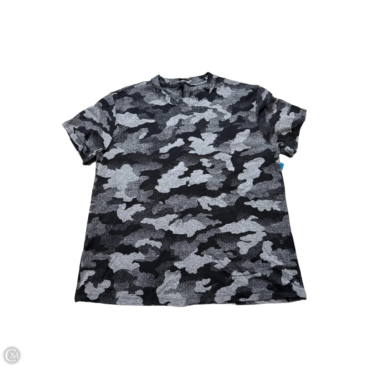 Athletic Top Short Sleeve By Lululemon In Camouflage Print, Size: M