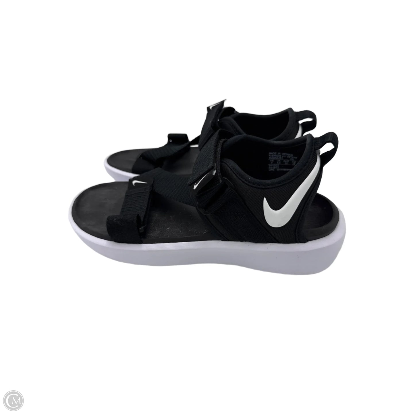 Sandals Flats By Nike In Black, Size: 7