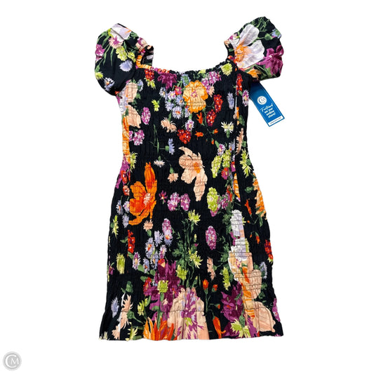 Dress Casual Short By H&m In Floral Print, Size: M