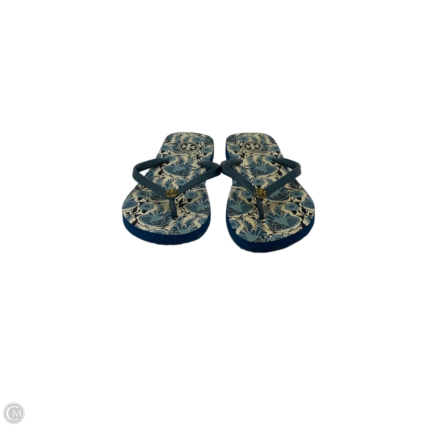 Sandals Designer By Tory Burch In Blue, Size: 9