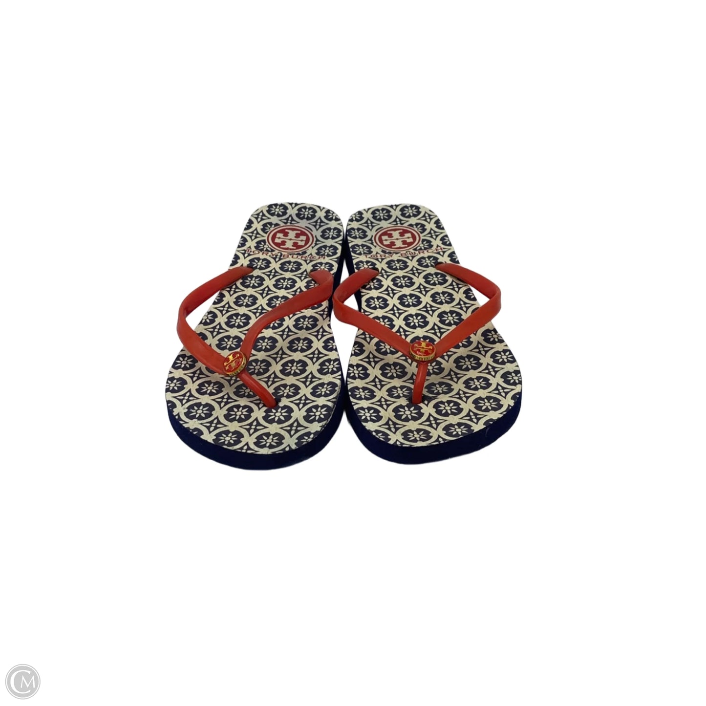 Sandals Designer By Tory Burch In Navy, Size: 9