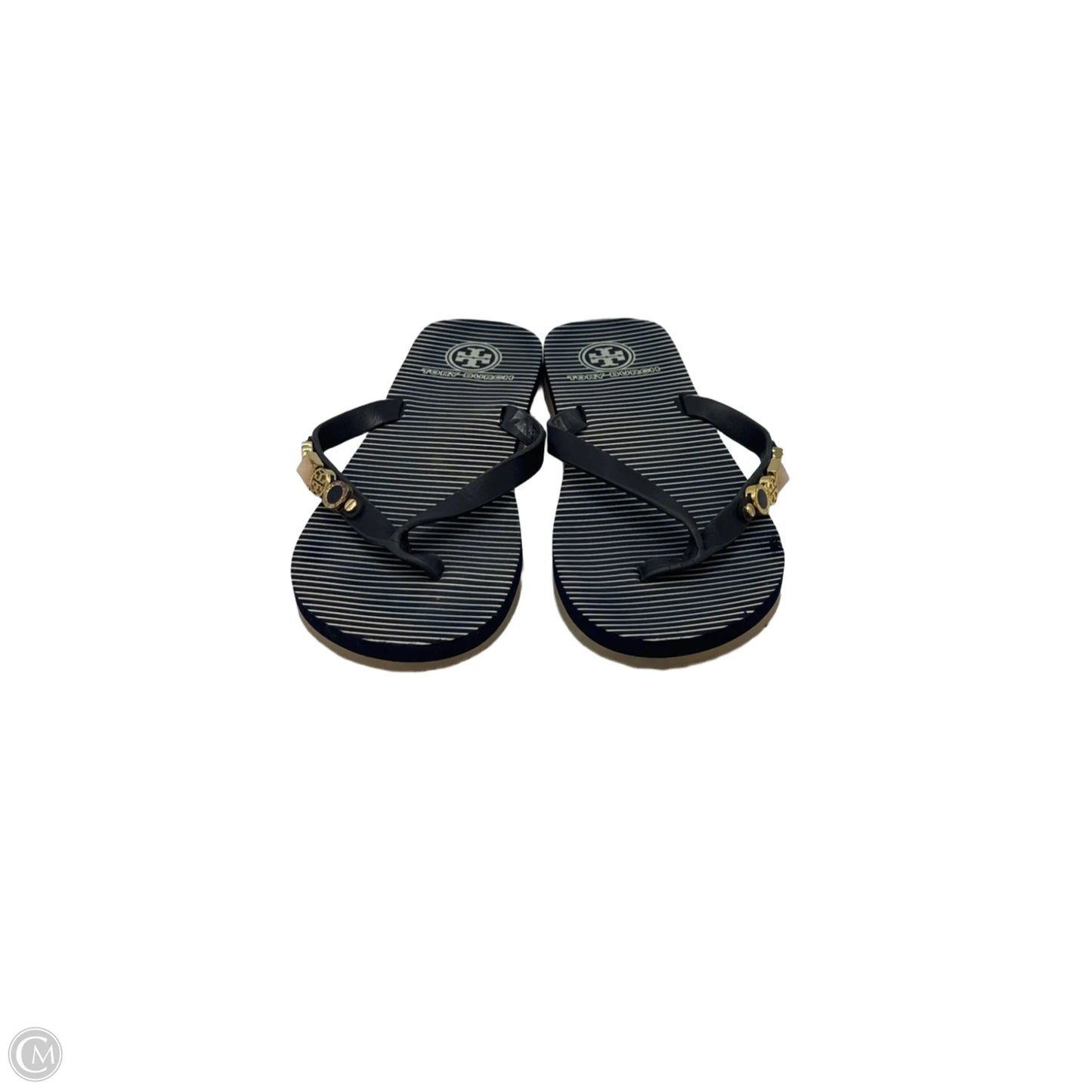 Sandals Designer By Tory Burch In Navy, Size: 8.5