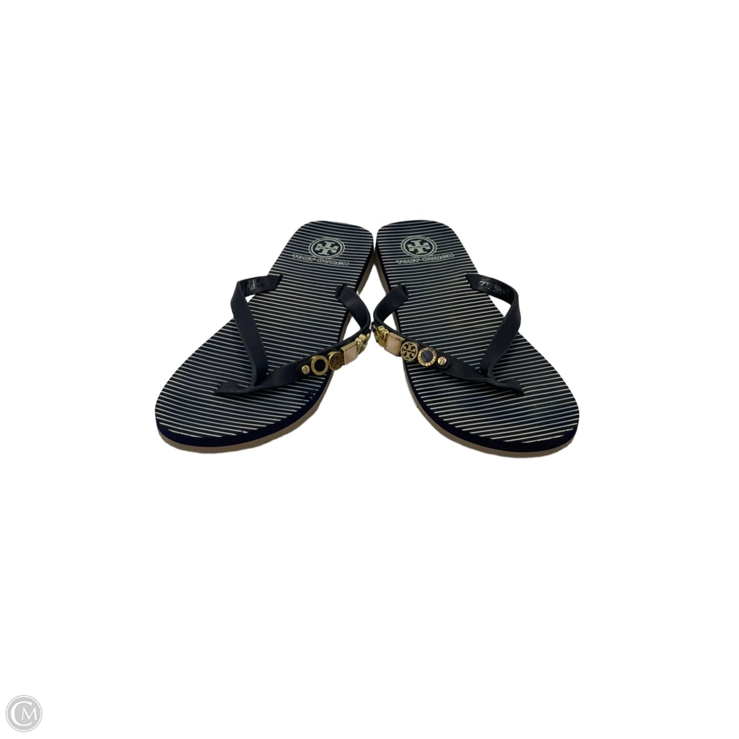 Sandals Designer By Tory Burch In Navy, Size: 8.5