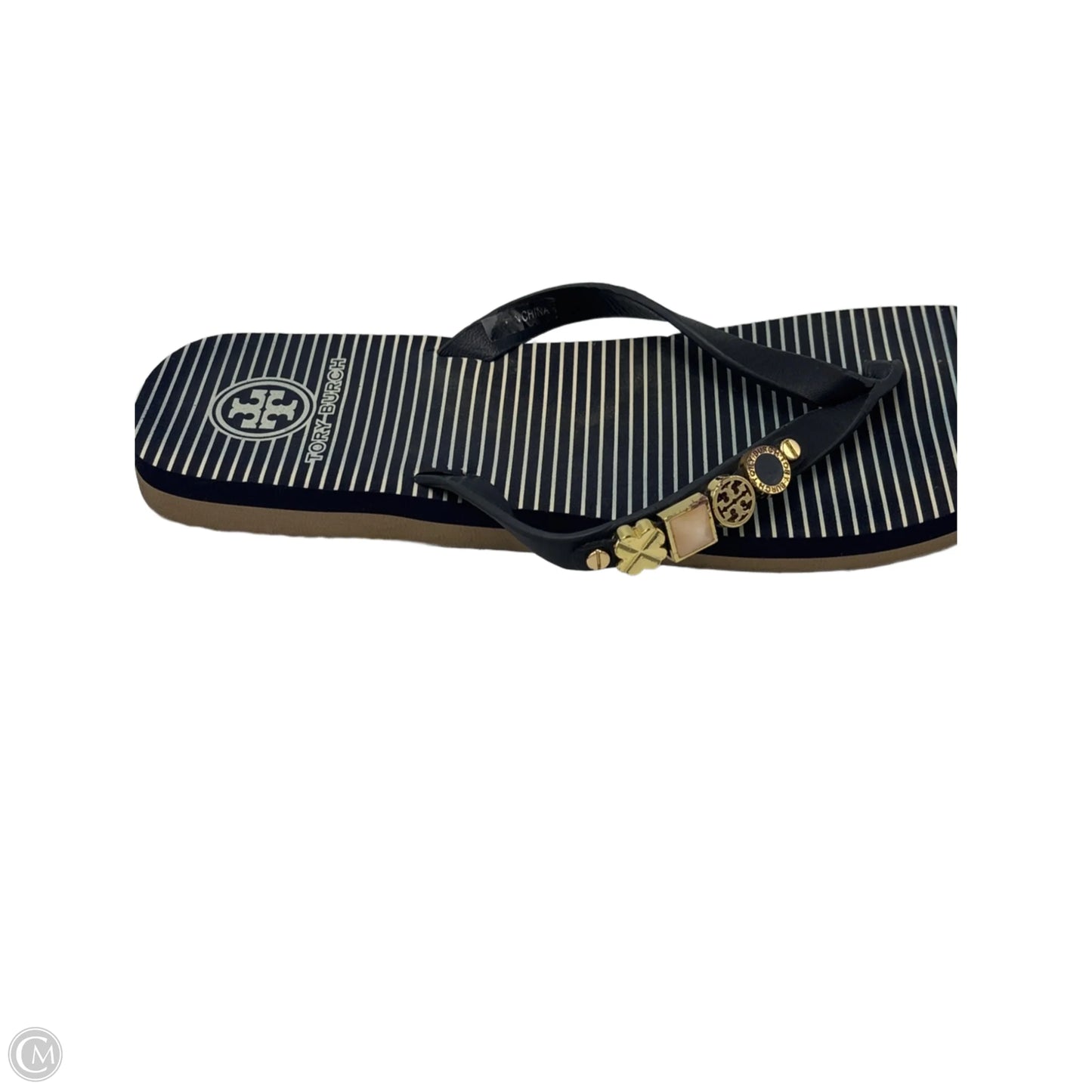 Sandals Designer By Tory Burch In Navy, Size: 8.5