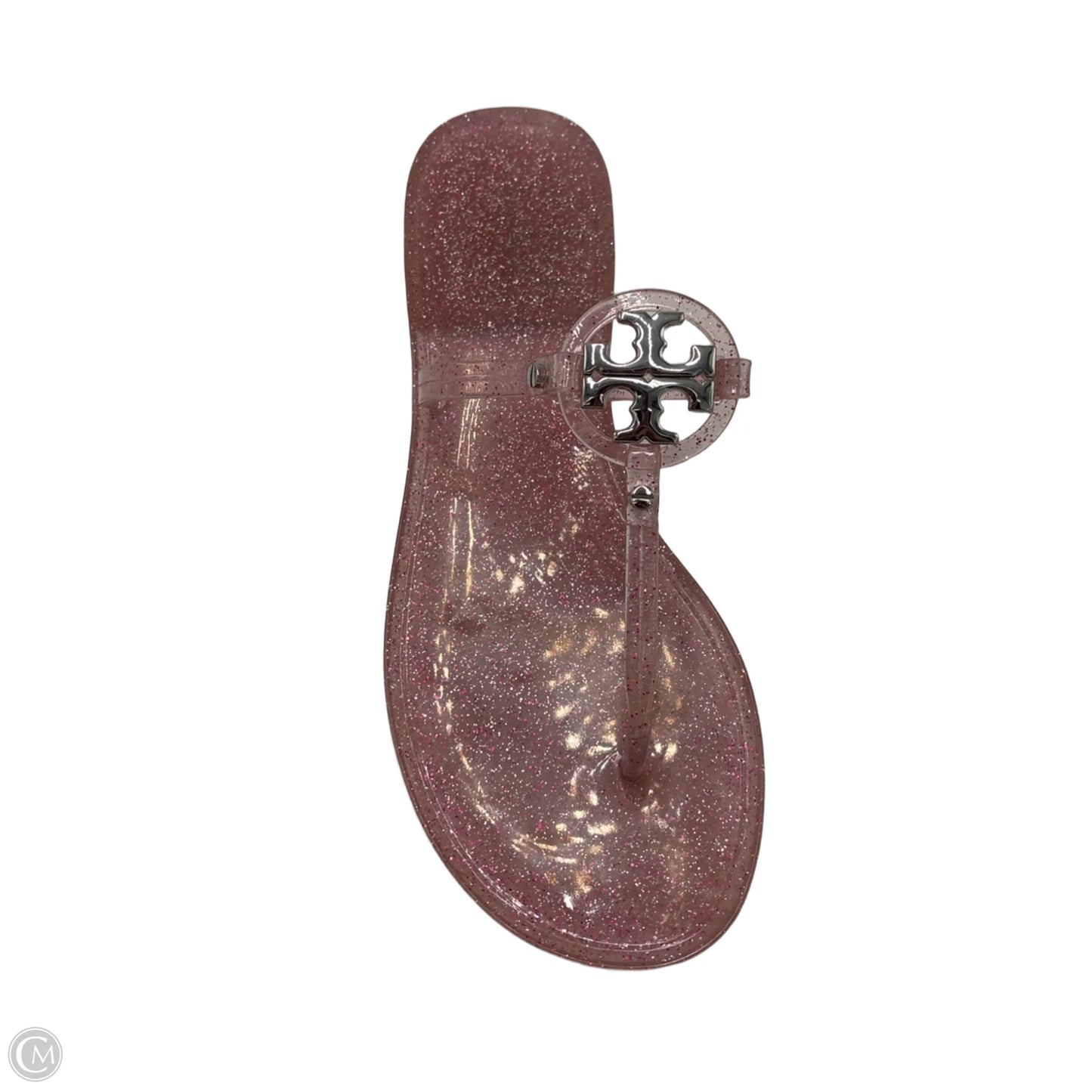 Tory Burch Mini-Miller Jelly Designer Sandals In Pink, Size: 9.5