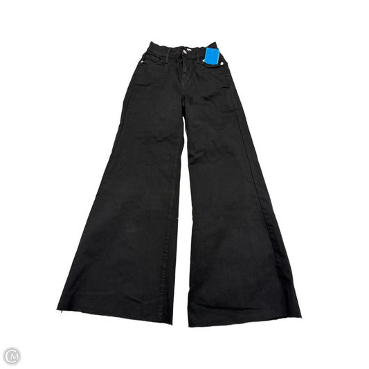 Jeans Wide Leg By Frame In Black, Size: 00/23
