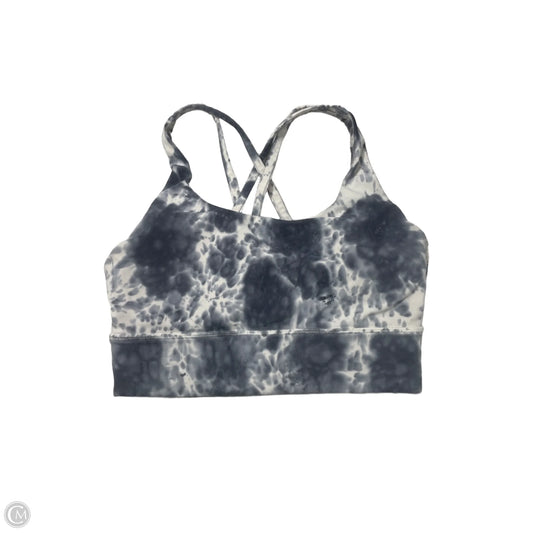 Athletic Bra By Lululemon In Grey & White, Size: S