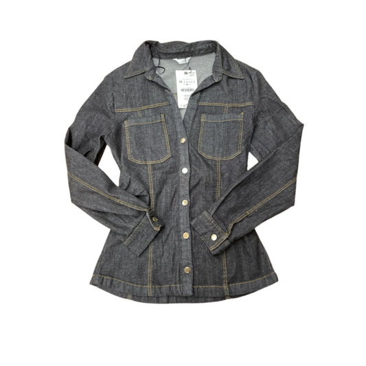 New! Top Long Sleeve By Zara In Grey, Size: M