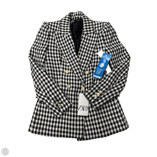 Blazer By Zara In Black & White, Size: Xs