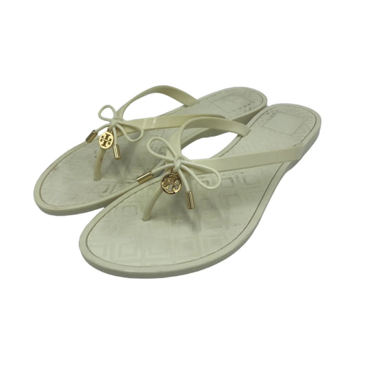 Sandals Designer By Tory Burch In White, Size: 9