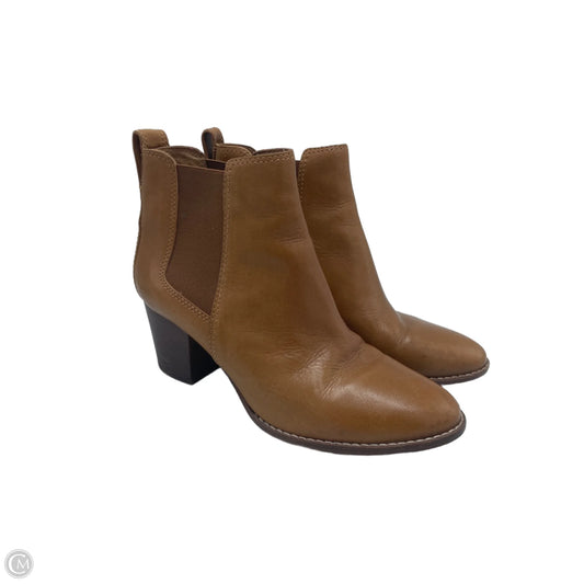 Boots Ankle Heels By Madewell In Tan, Size: 7.5