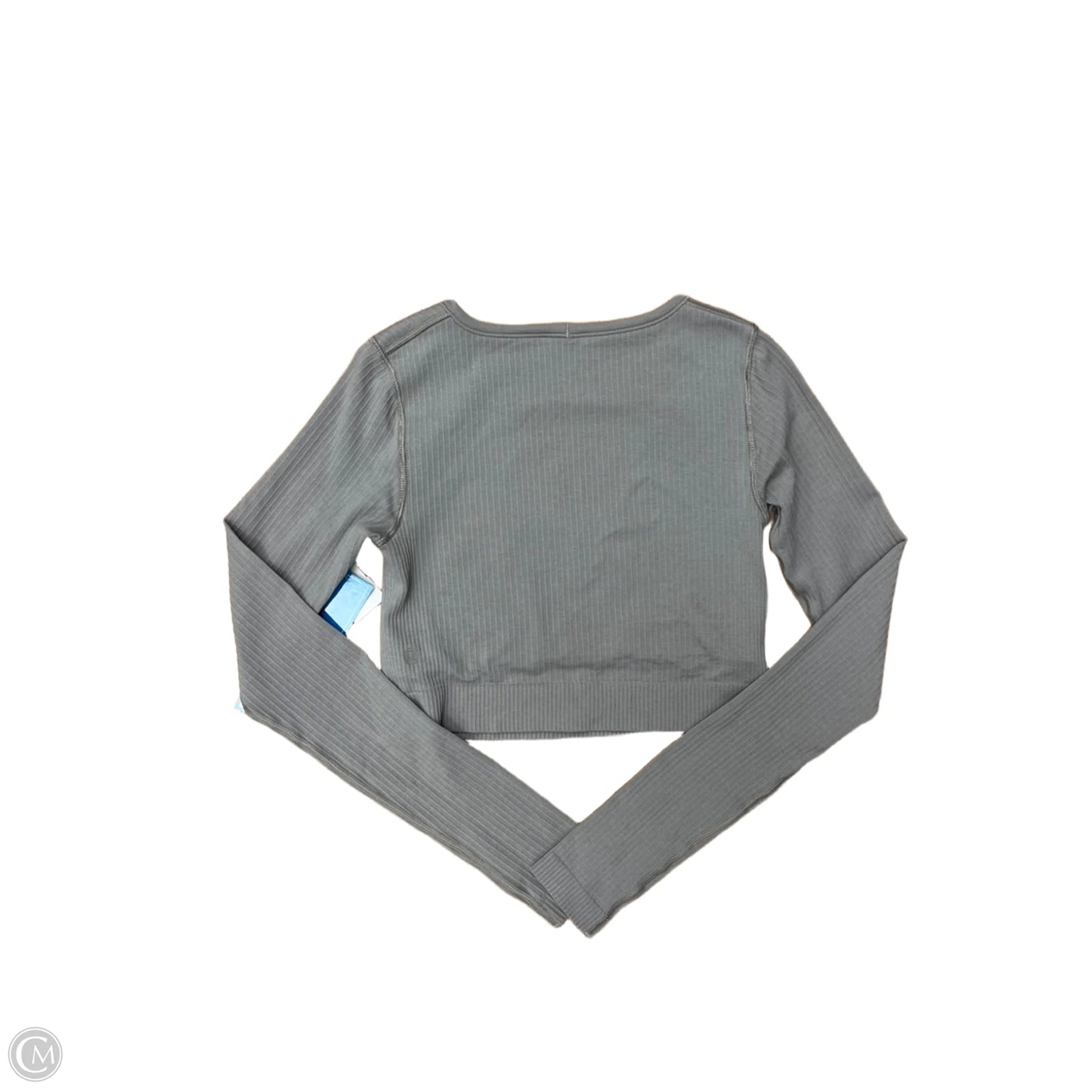 Athletic Top Long Sleeve Crewneck By Lululemon In Grey, Size: S