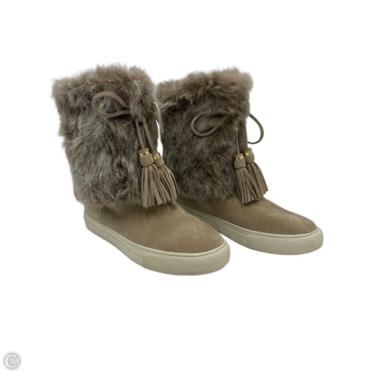 Boots Designer By Tory Burch In Taupe, Size: 8