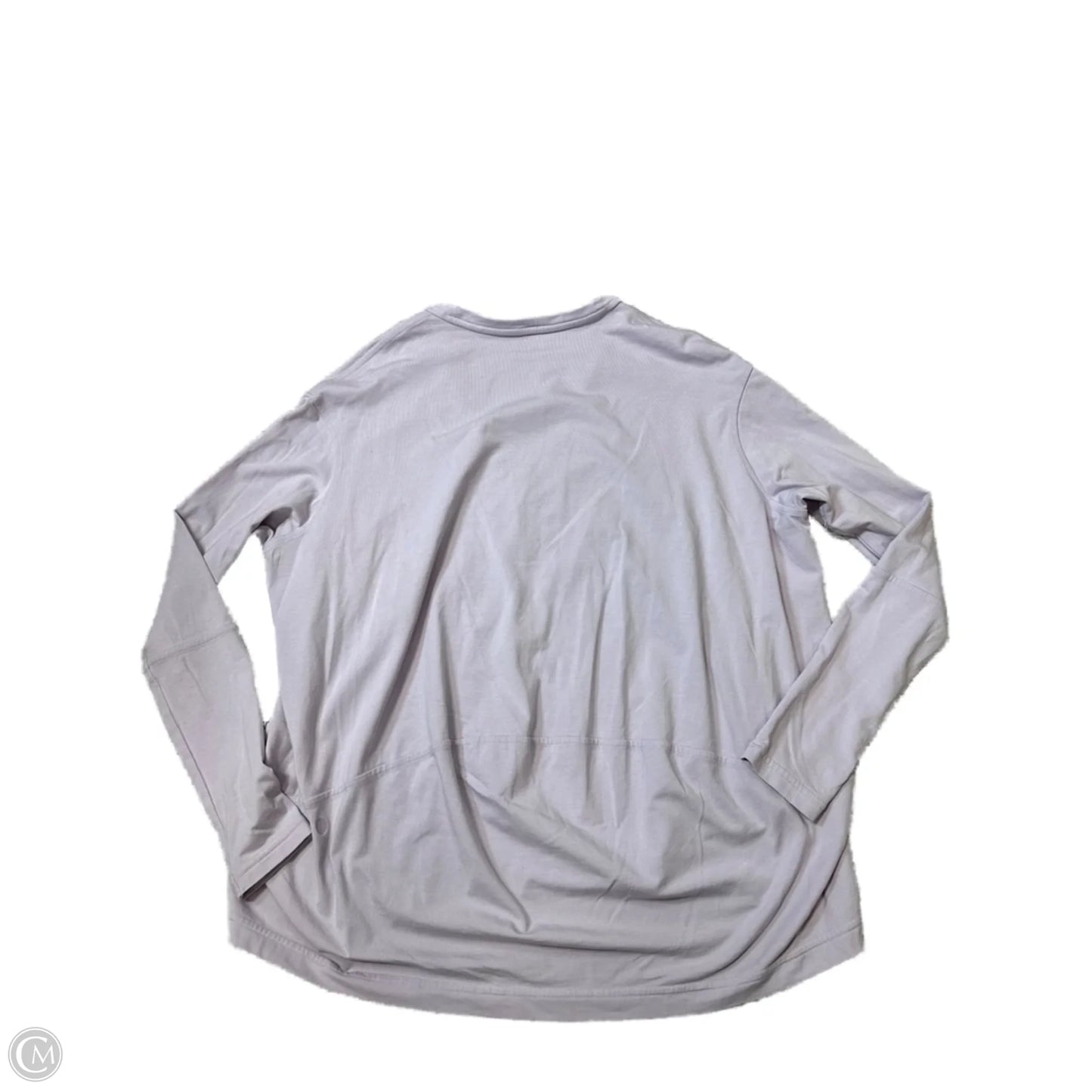 Athletic Top Long Sleeve Crewneck By Lululemon In Purple, Size: L