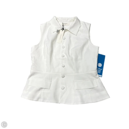 New! Top Sleeveless By Commense In White, Size: Xl