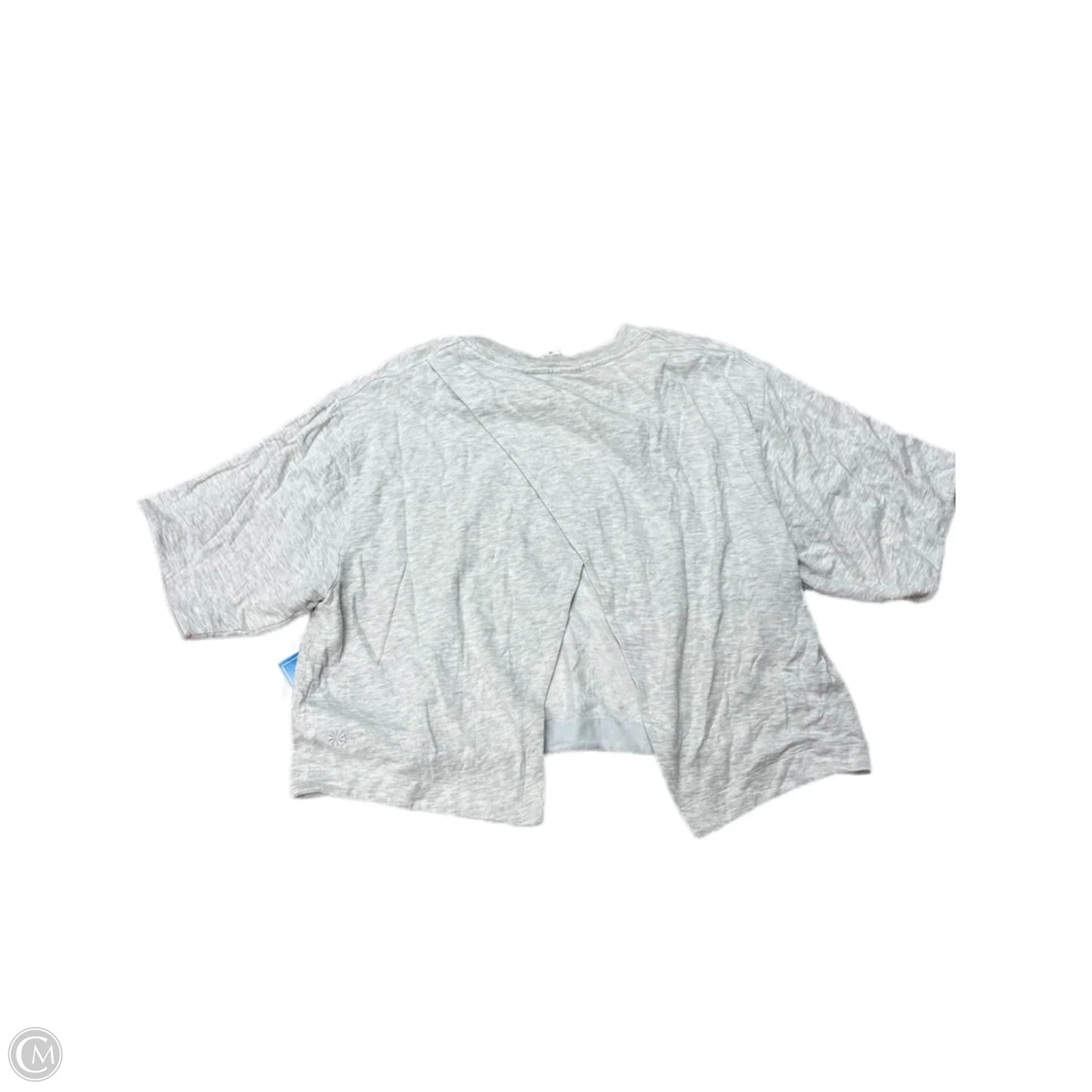 Athletic Top Short Sleeve By Athleta In Grey, Size: M