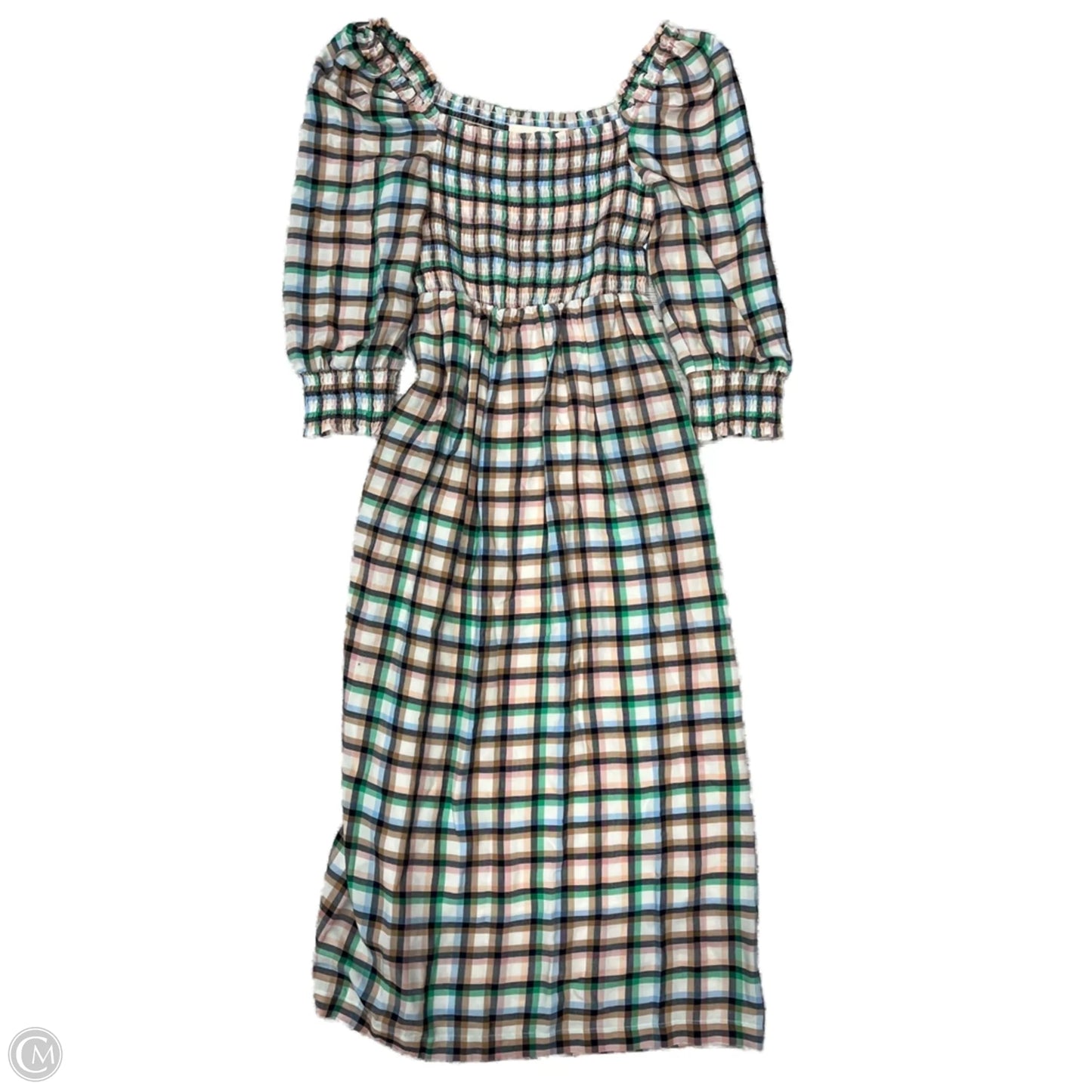 Dress Casual Maxi By Maeve In Plaid Pattern, Size: S