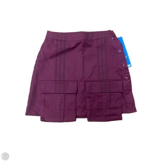 Athletic Skirt By Adidas In Maroon, Size: Xs