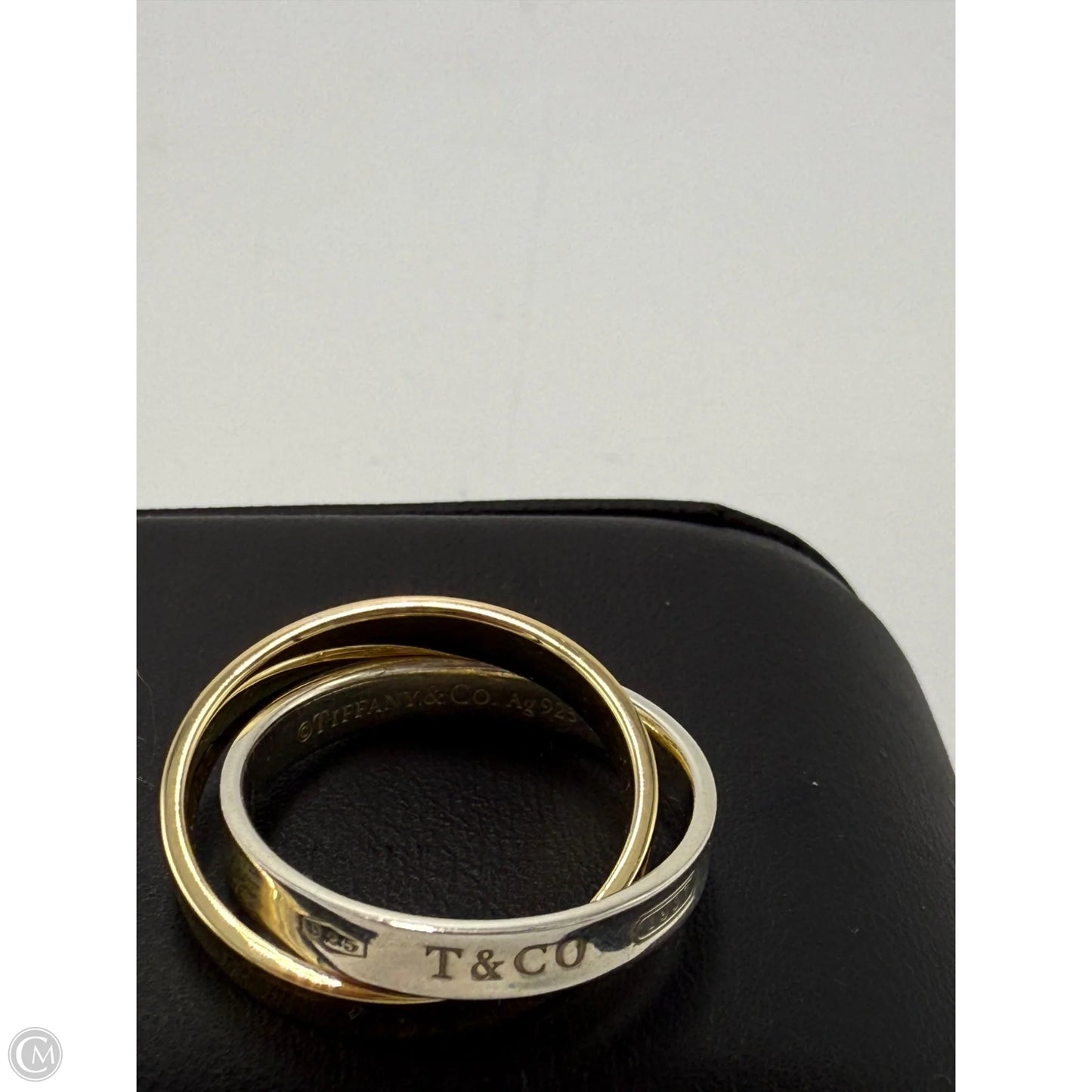 Tiffany & Co. 18K and 925 Interlocking 1837 Circles Luxury Ring, Size: 7.5