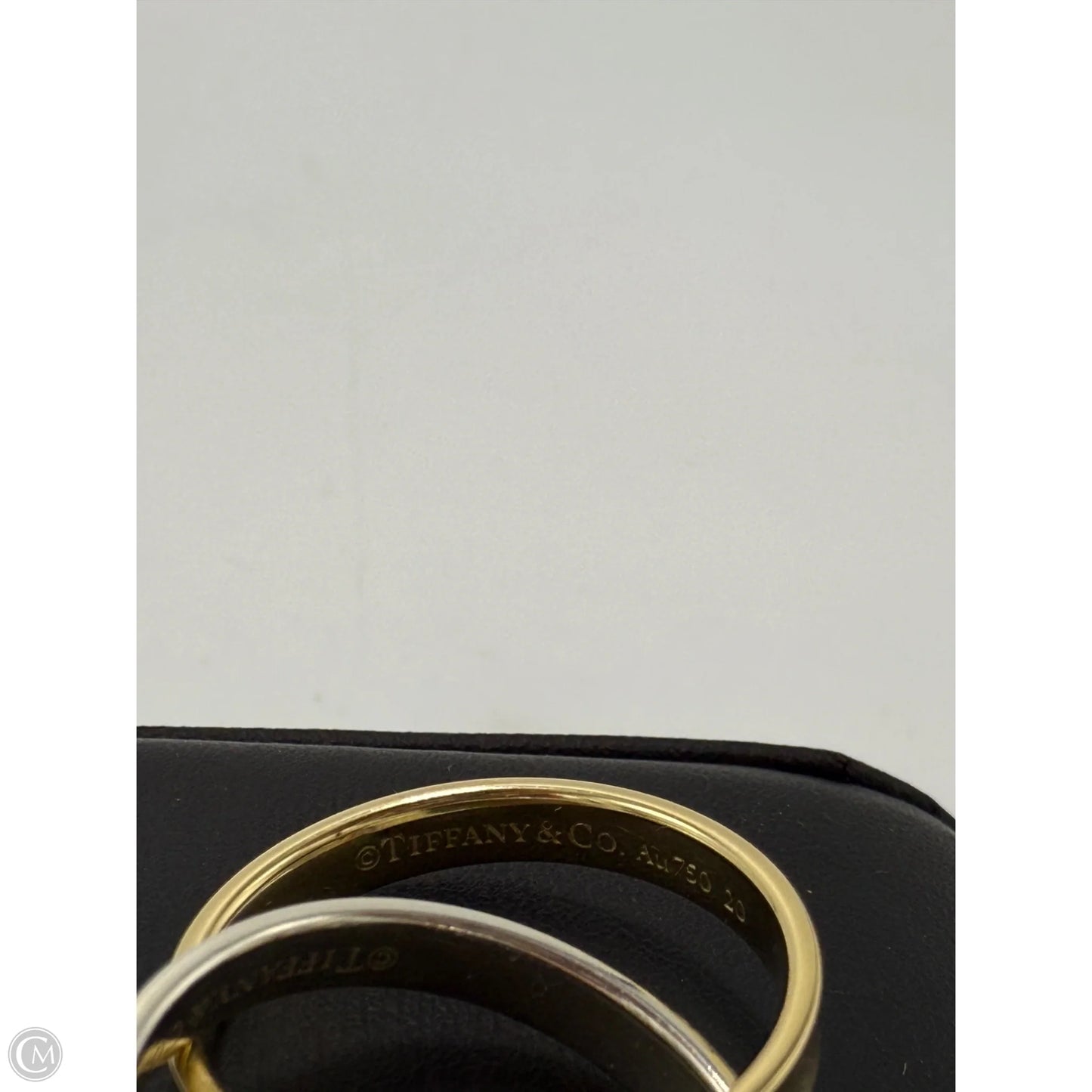 Tiffany & Co. 18K and 925 Interlocking 1837 Circles Luxury Ring, Size: 7.5