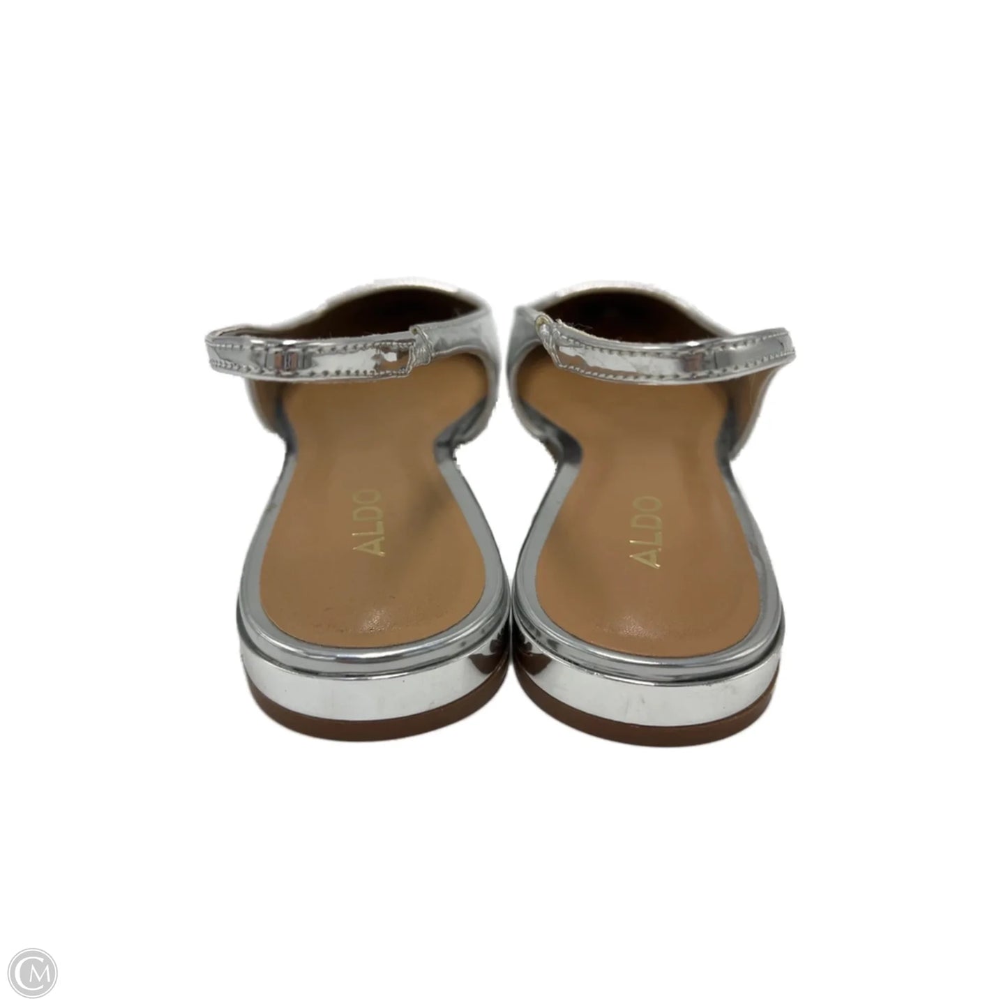 Shoes Flats By Aldo In Silver, Size: 7.5