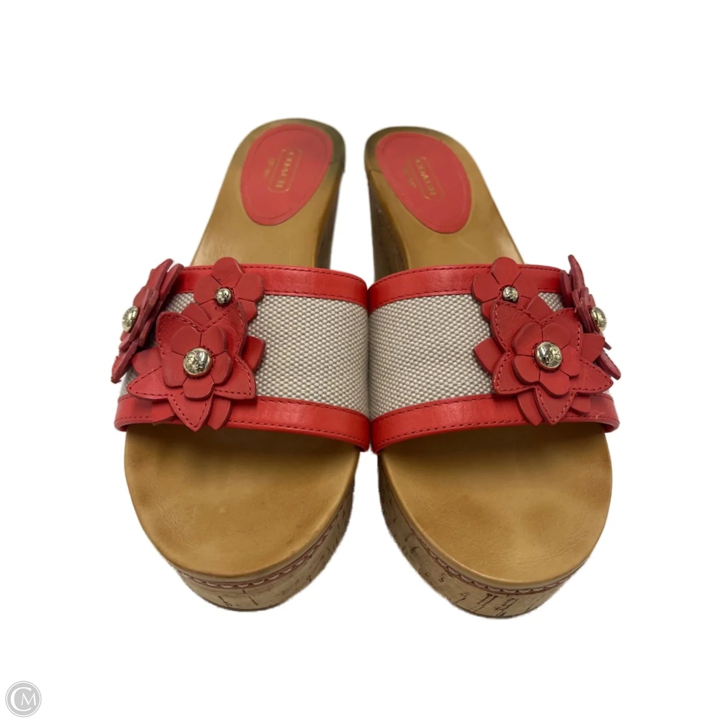 Shoes Designer By Coach In Coral, Size: 9