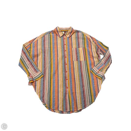 Top Long Sleeve By Pilcro In Multi-colored, Size: S/M