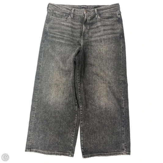 Jeans Wide Leg By Banana Republic In Black, Size: 12