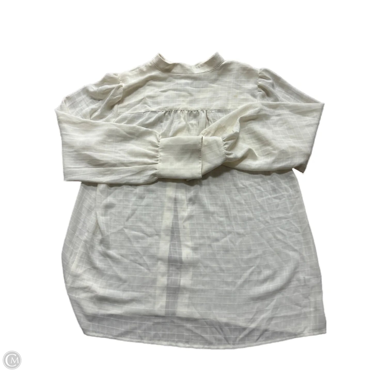 Top Long Sleeve By Loft In Cream, Size: L