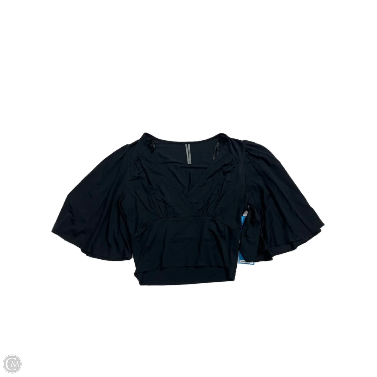 Top Short Sleeve By Anthropologie In Black, Size: M