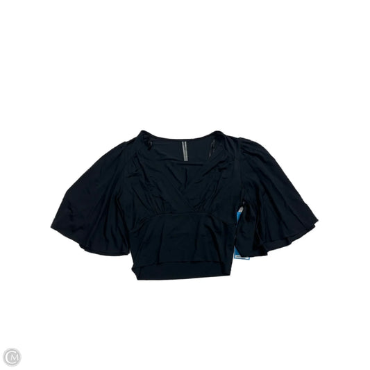 Top Short Sleeve By Anthropologie In Black, Size: M