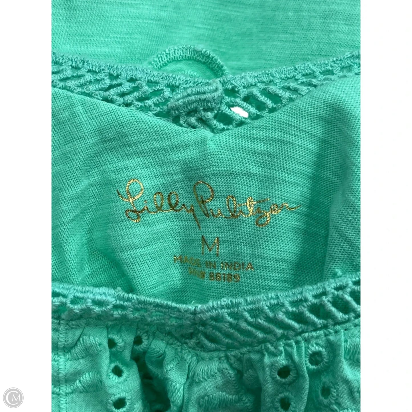 Top Sleeveless Designer By Lilly Pulitzer In Green, Size: M