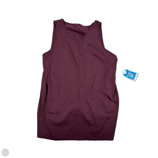 Athletic Tank Top By Athleta In Maroon, Size: L