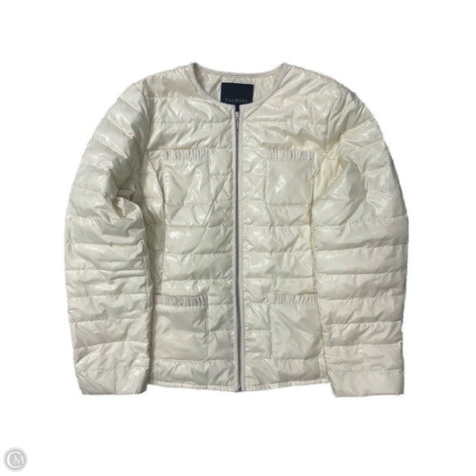 Coat Puffer & Quilted By Talbots In Cream, Size: L