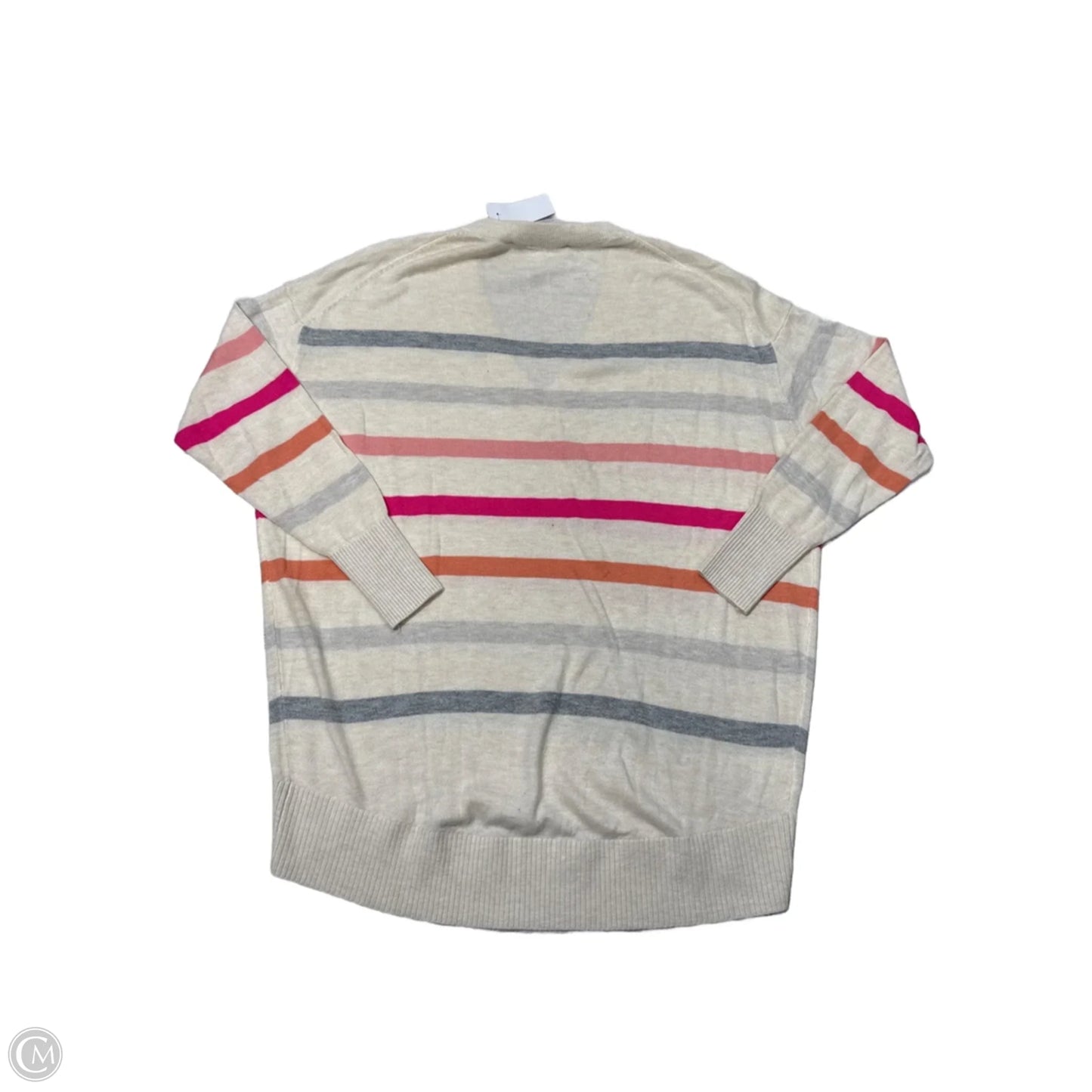 New! Sweater By Loft In Cream & Pink, Size: Xs