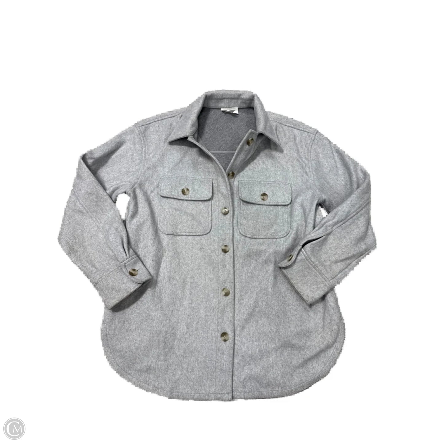 Jacket Moto By Bp In Grey, Size: S